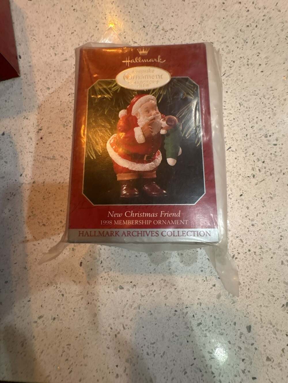 New Hallmark Keepsake Ornament 1998 New Christmas Friend Membership Archives sti